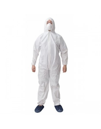 Disposable Coveralls, Coverall, Barracuda, PP, Hooded, Els Wrist/Ankle, 50/case