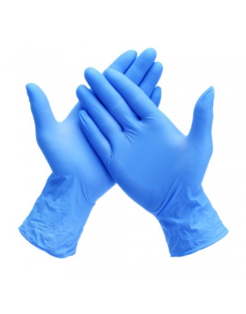 Vinyl/Nitrile Mix Gloves, 5 Mil Vinyl/Nitrile/PVC Blend Blue Examination Glove Powder Free Medium 100x10